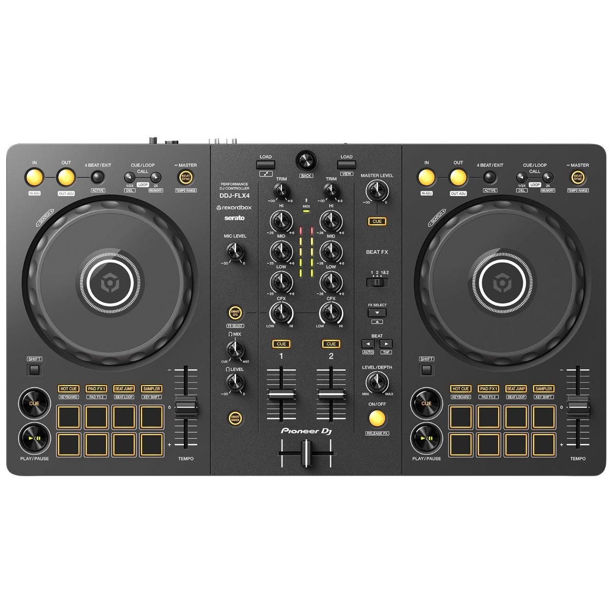 Pioneer DDJ-FLX4 2-Channel Serato Lite Rekordbox Software DJ Controller