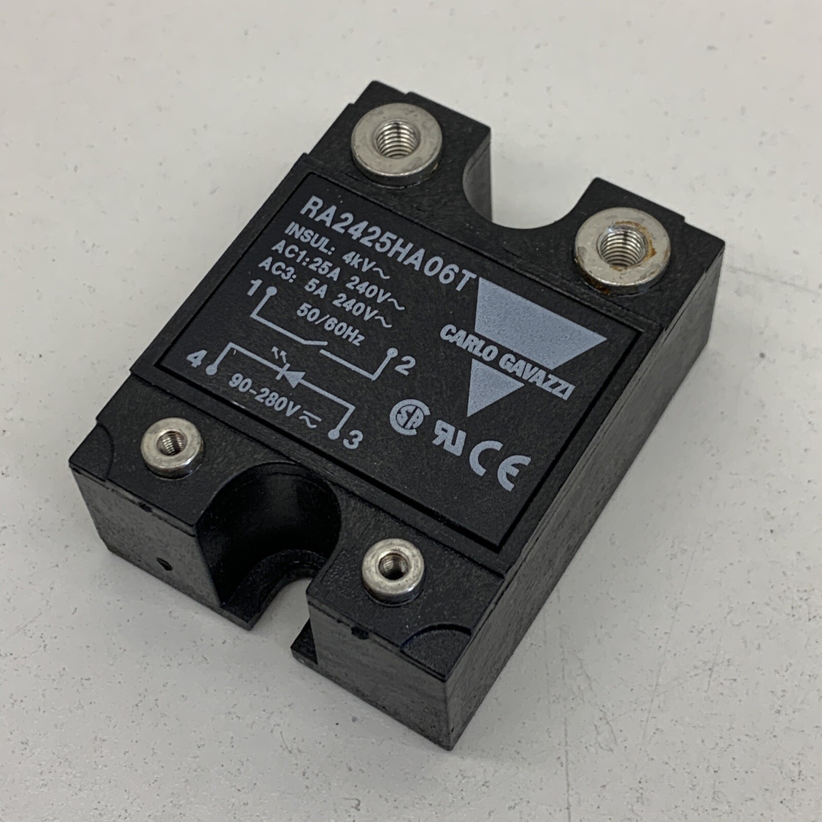 Carlo Gavazzi RA2425HA06T Solid State Relay *Missing Contact Screws*
