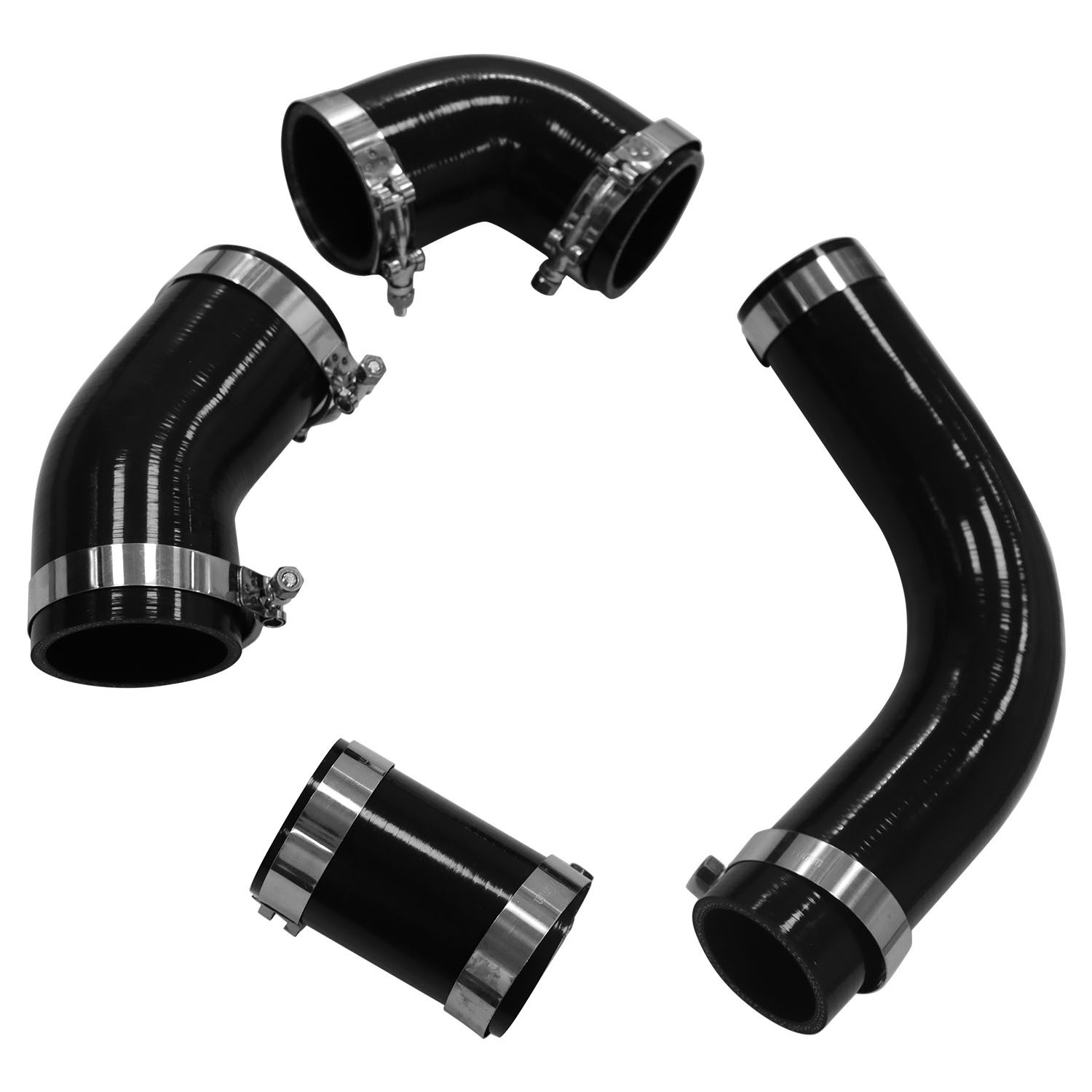 Silicone Hose Kit w/Stainless Clamps For 2002 03 2004 GM 6.6L LB7 Duramax Diesel