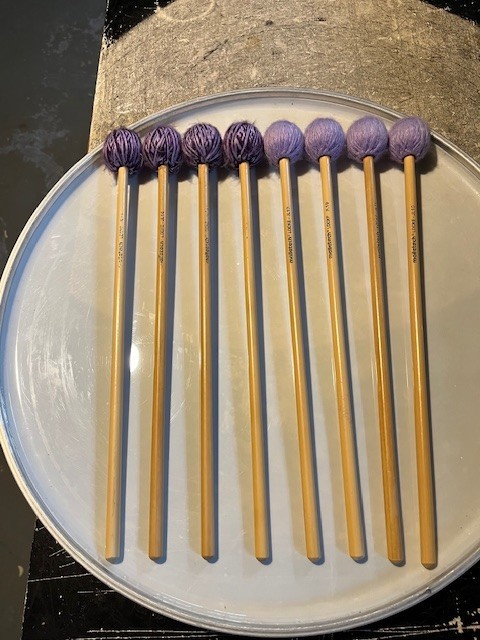 8 Joe Locke Vibraphone Mallets JL14 Crossover JL19 Quick Fly, Med & Hard  2 SETS