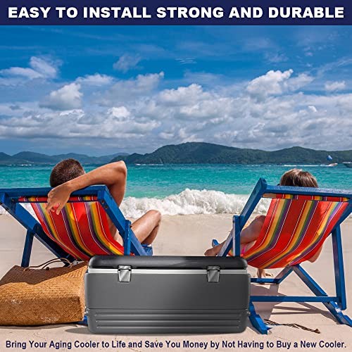 Cooler Stainless Steel Hinge & Latch Set, For Igloo Cooler Replacement
