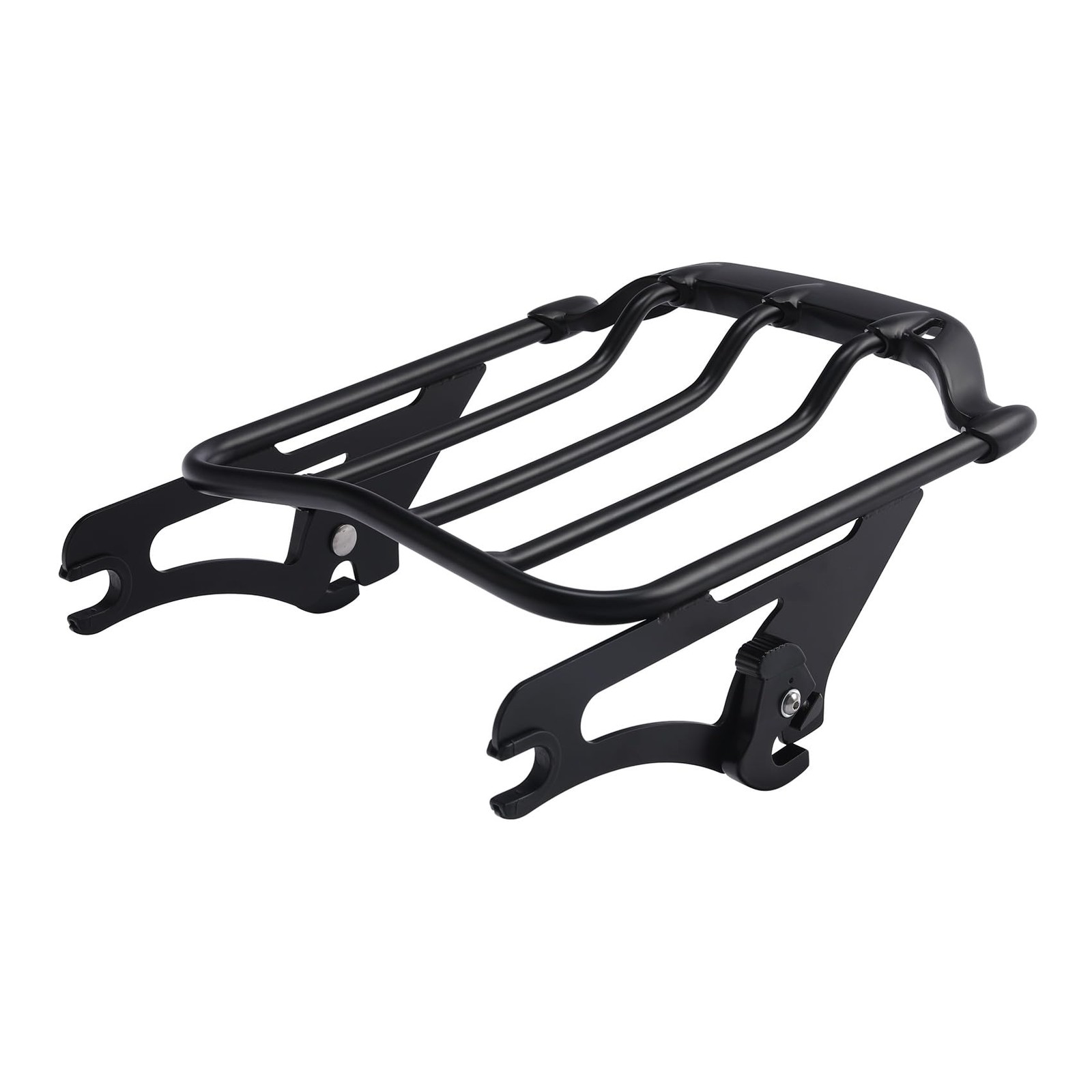 Black Detachable Two-Up Luggage Rack for Motorcycles 2009-Later
