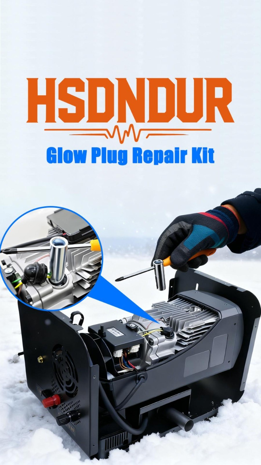 Glow Plug Repair Kit - Ceramic Replacement for 12V/24V Diesel Heaters, 10PCS