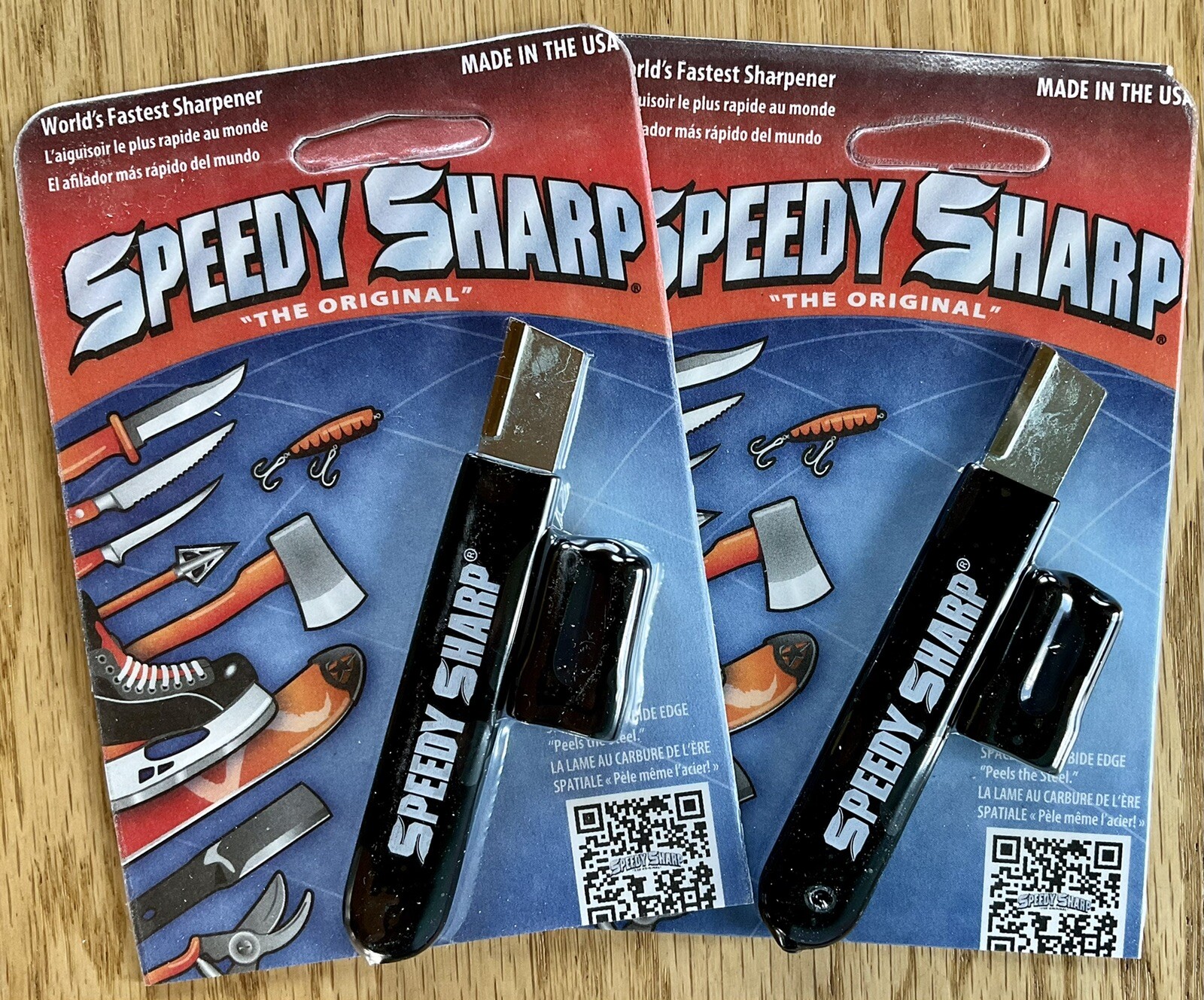 Speedy Sharp Carbide Knife Sharpener-Pack of 2 - NEW