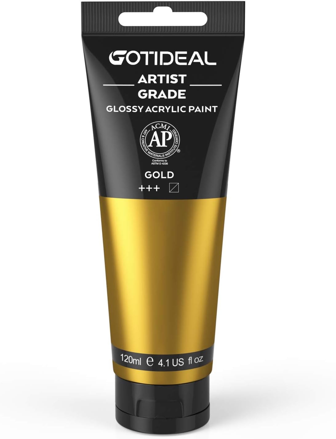 GOTIDEAL Acrylic Paint Metallic Gold 24K 4.1 Fl Oz (Pack of 1),