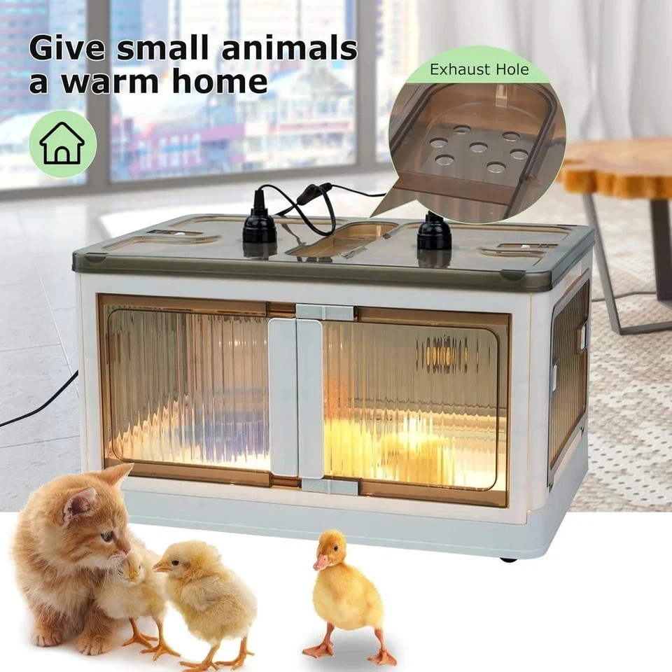 Brooder Box for Chicks Quail Brooder Box with Thermostat Poultry Heater