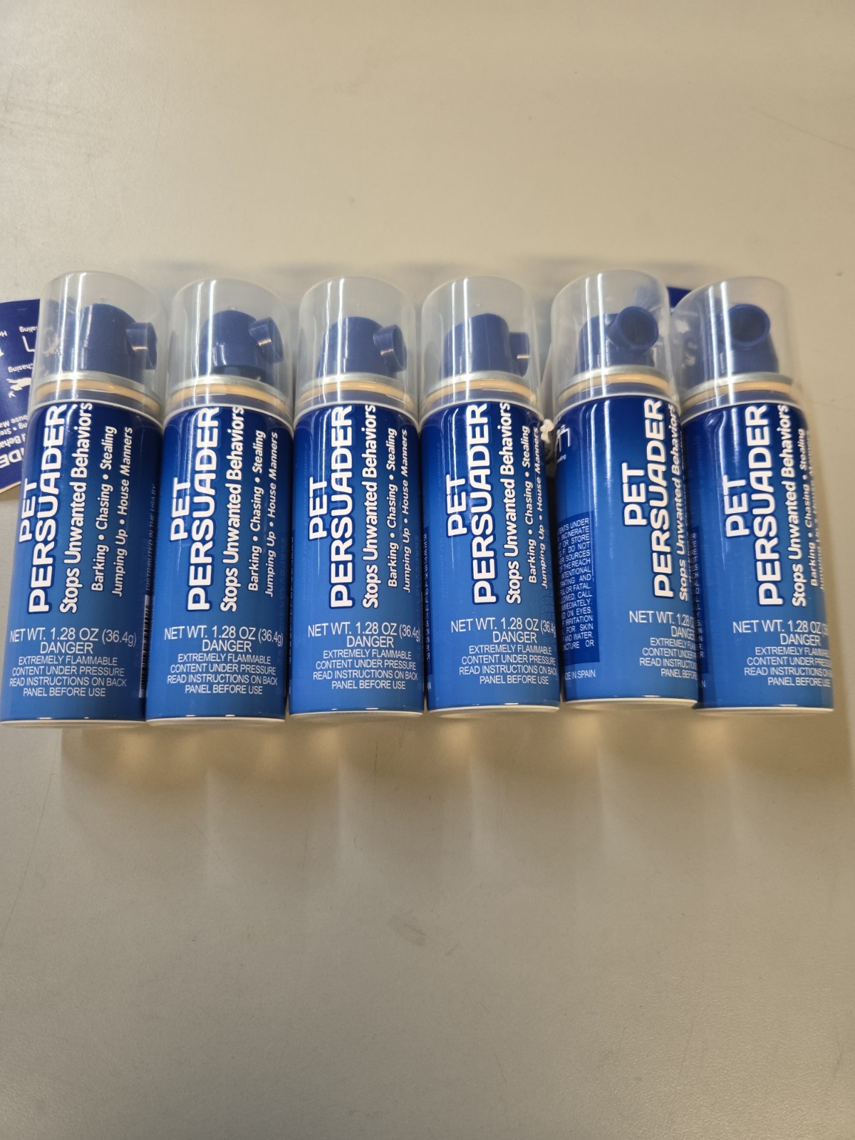 NEW Pet Persuader Corrector Hissing Sound Effective Training Spray 6 Pack 1.28oz