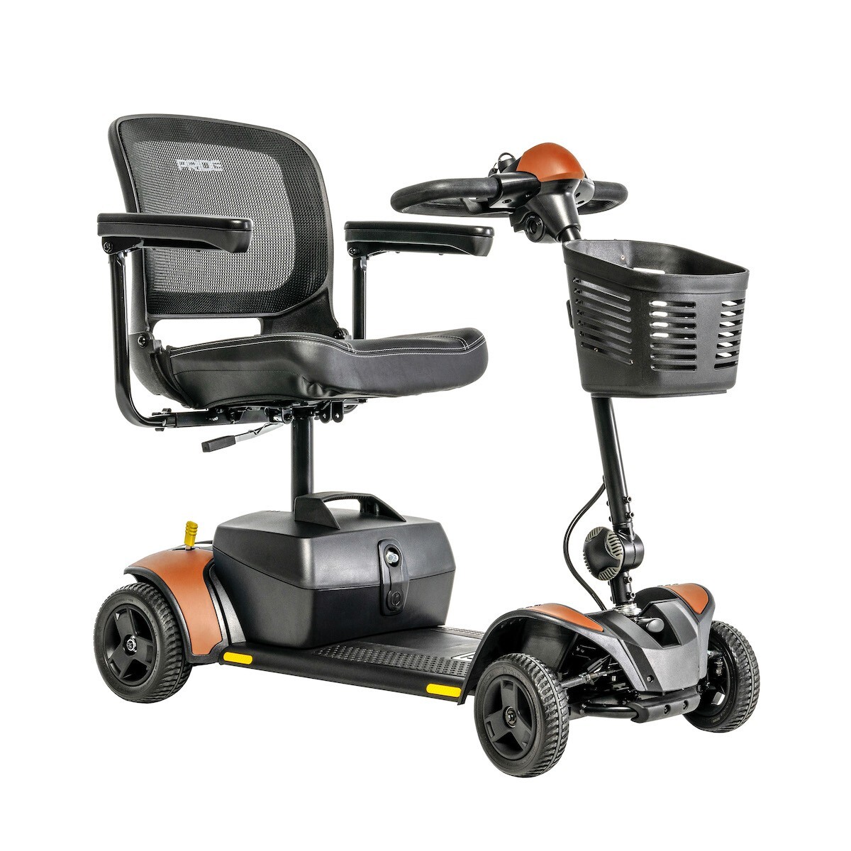 Pride Tangerine Elite Traveller® 2 4-Wheel Travel Mobility Scooter-18AH-1 year