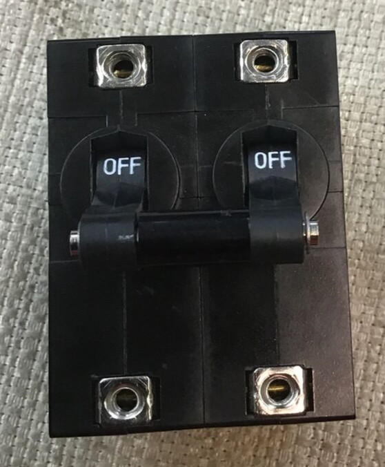 Idec Circuit Protector NRAS2100 2 Pole 1AMP 250VAC (b143)
