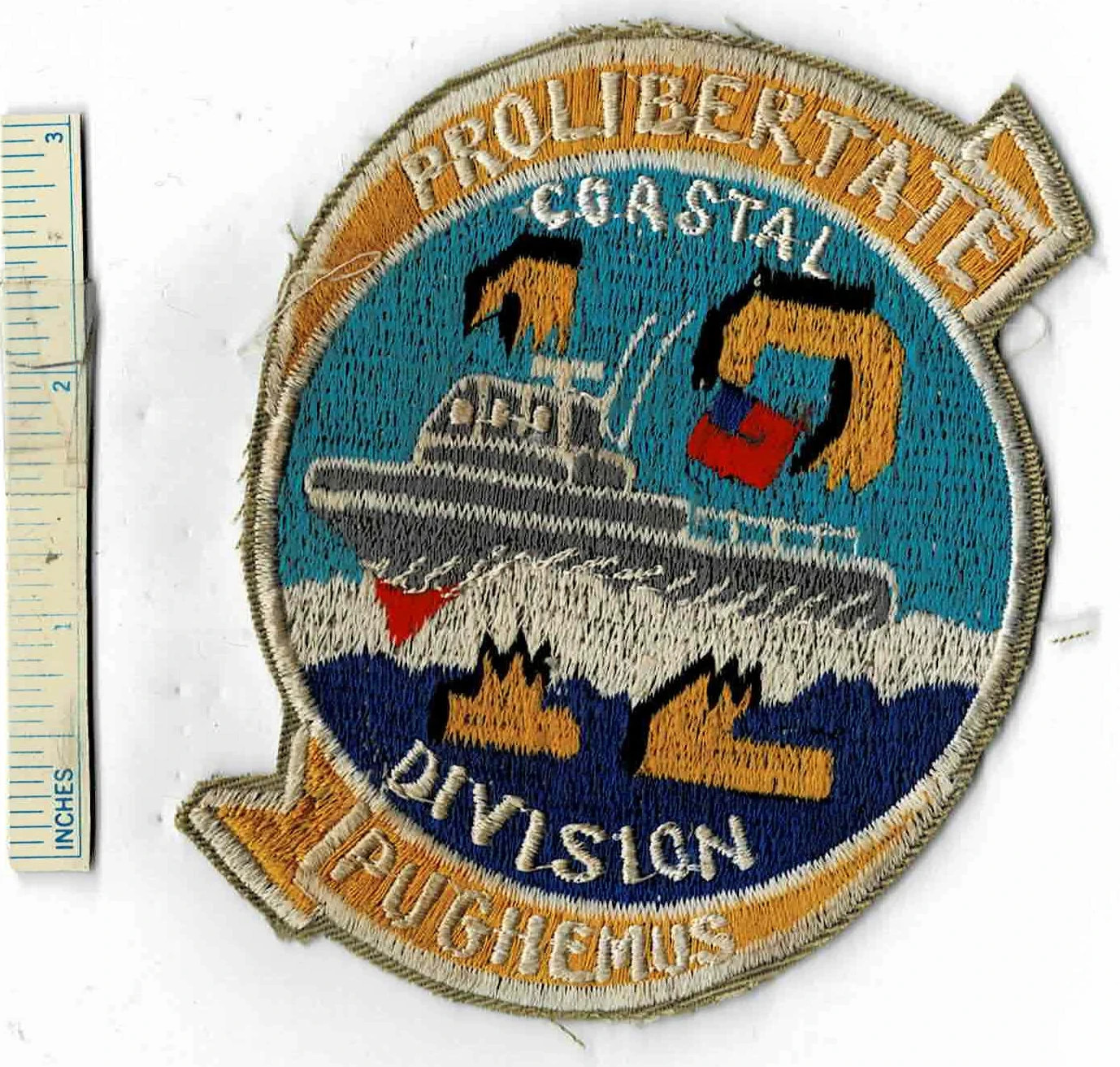 Lg Vietnam War Coastal River Div 12 Vigilance PBR Swift Patrol Boat 12th Patch