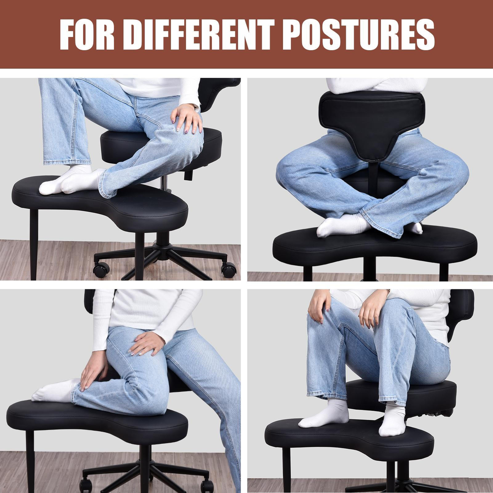 Meditation Chair, ADHD Chair, Cross Legged Office Chair with Wheels Brand New-