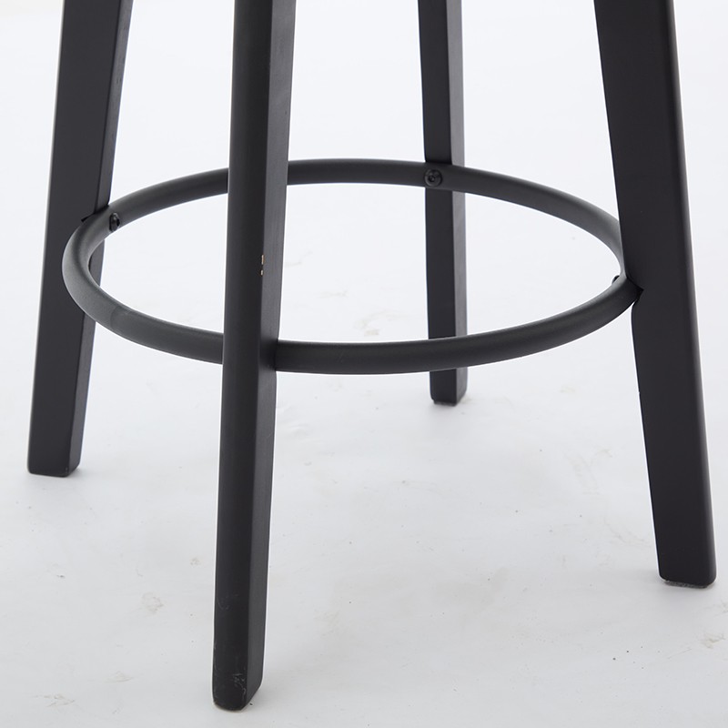 Modern Swivel Bar Stools Velvet Barstools Button Tufted Bar Stools Rivet Trim