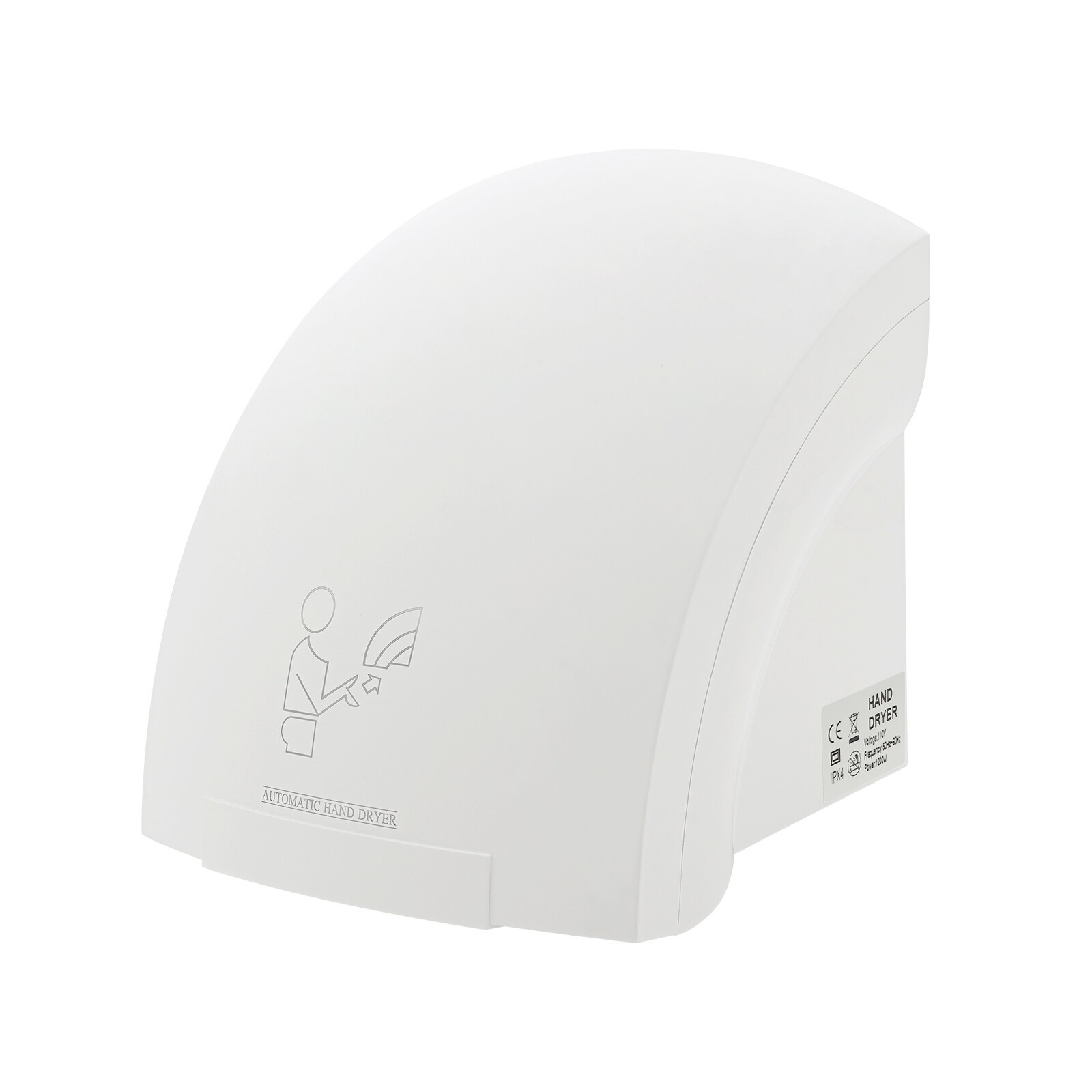 Auto Electric Hand Dryer Commercial Compact Air Hand Dryer High Speed 1200W