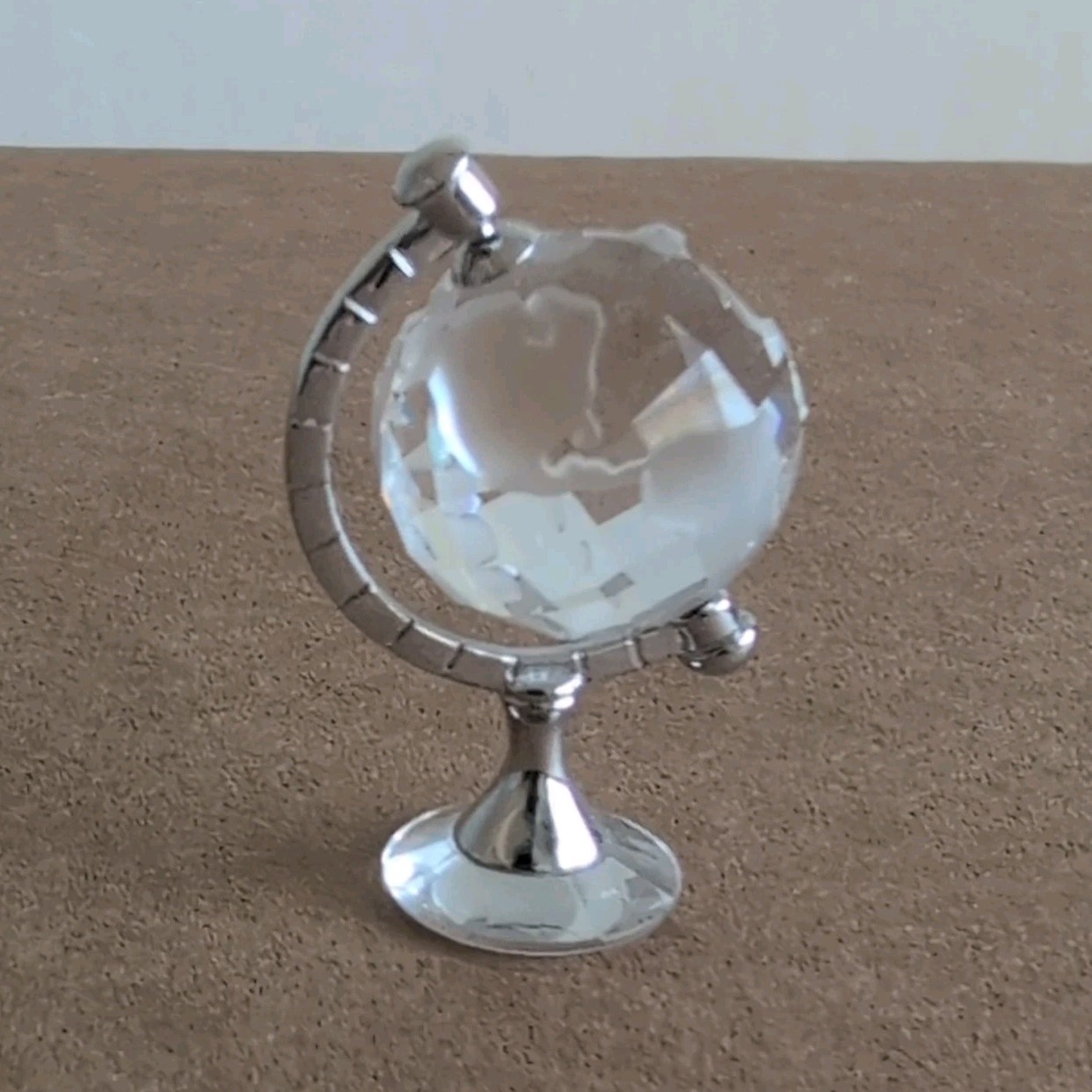 Vintage Swarovski Mini Silver Accent Globe