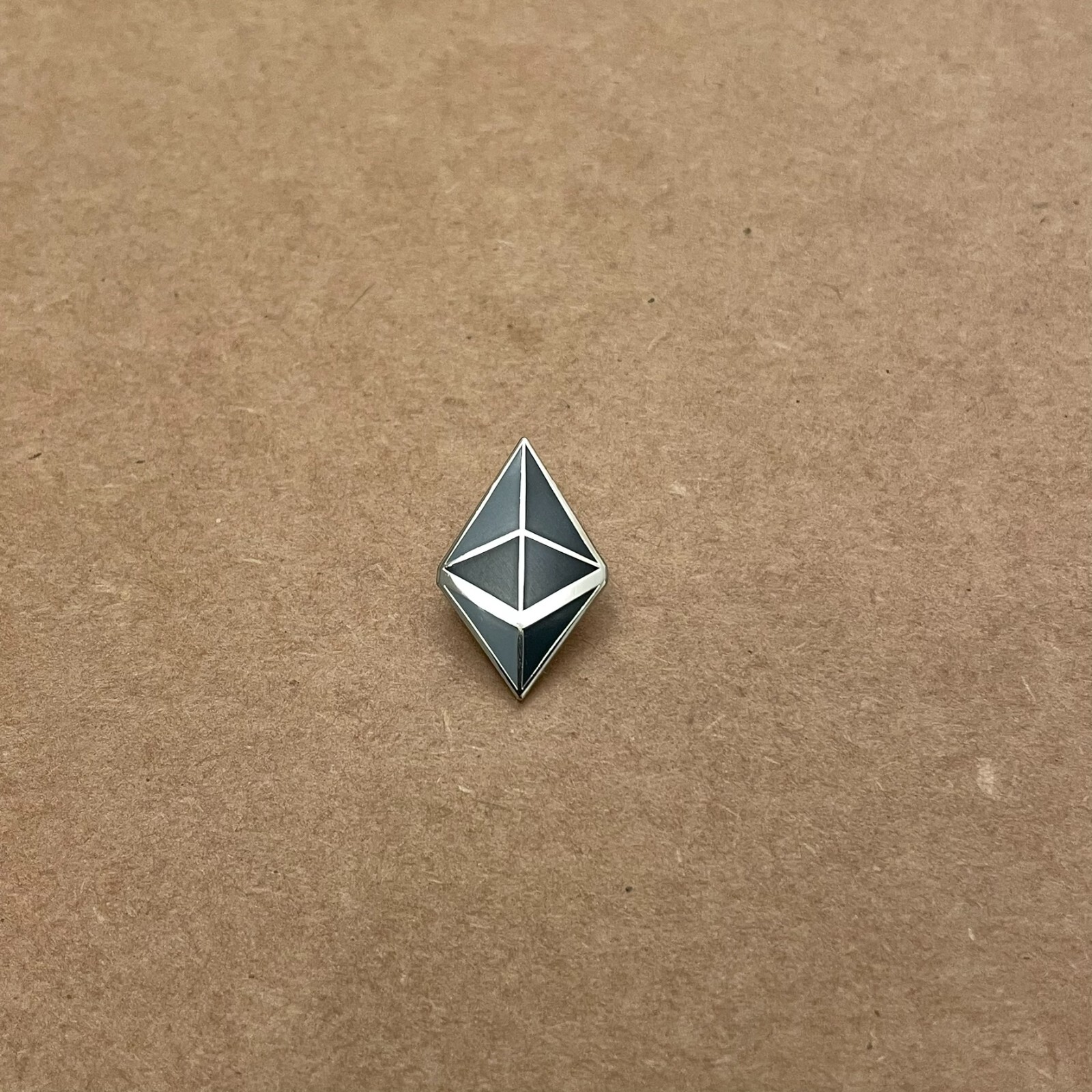 Ethereum Enamel Pin - Diamond Logo - Rare - Strong & Heavy Duty (Lapel Pin)