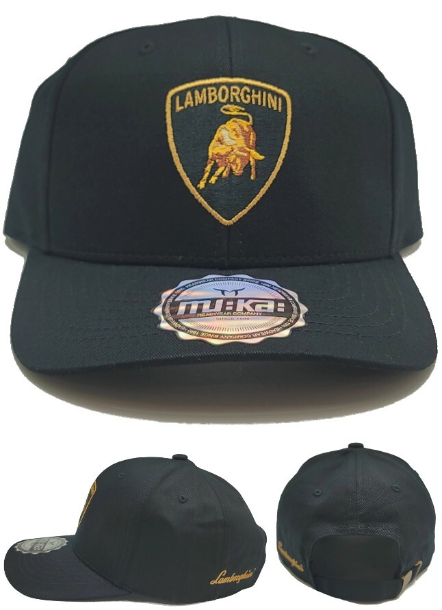 Lamborghini New MUKA Car Lambo Italian Sports Cars Black Era Strapback Hat Cap
