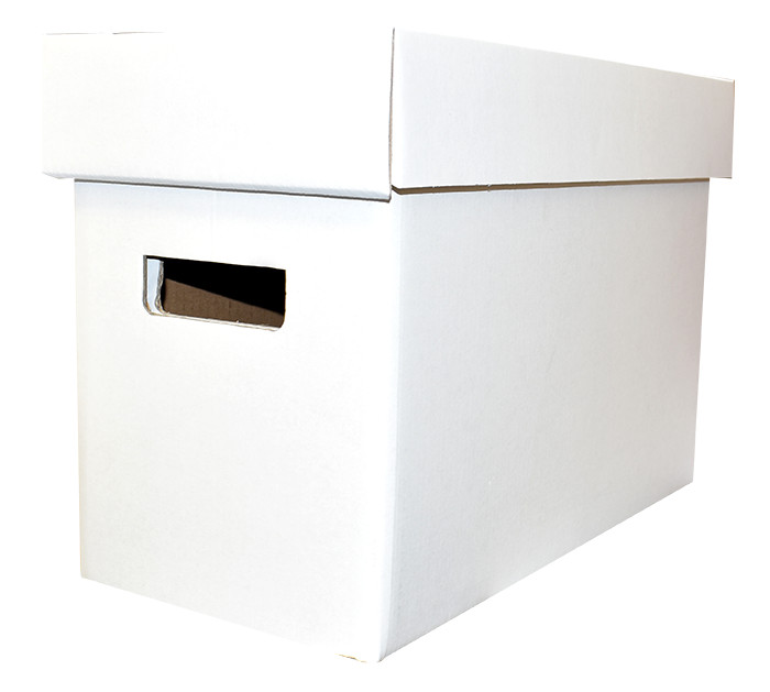 5 Short Cardboard Comic Book Storage Box Holds 150-175 Comics Stackable Boxes