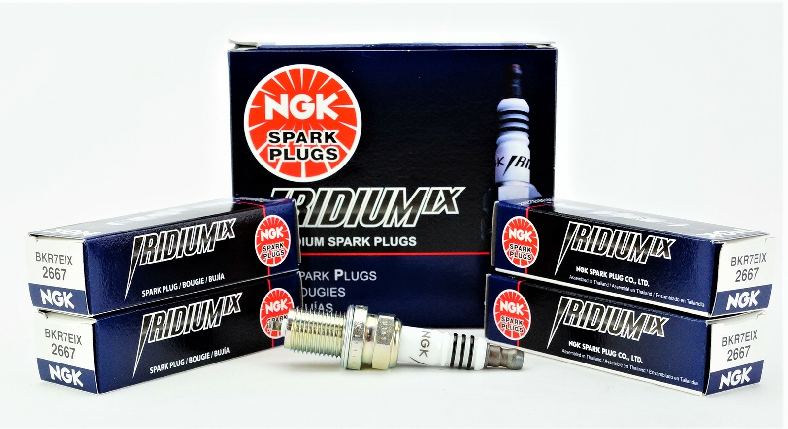 4PCS NGK 2667 BKR7EIX Iridium IX Spark Plugs for Audi BMW Honda Civic Volvo