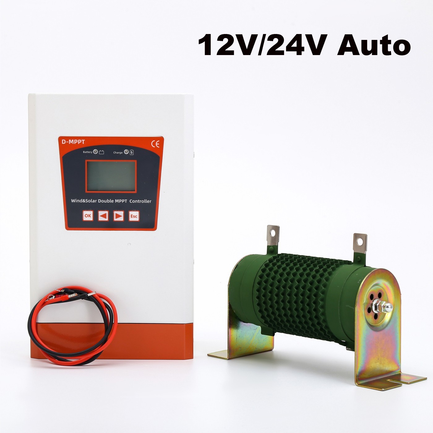 3000W 12/24/48V Dual MPPT Solar&Wind Hybrid Charge Controller Windmill Regulator