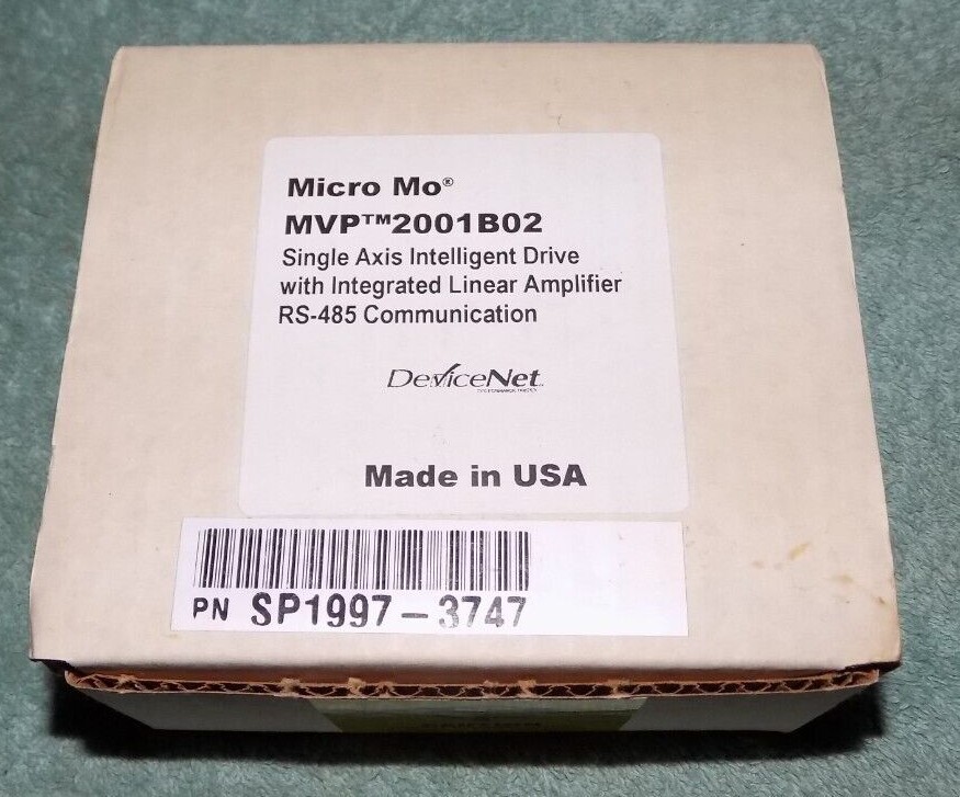 New Micro Mo MVP2001B02 Single Axis Intelligent Drive Integrated Amp DeviceNet