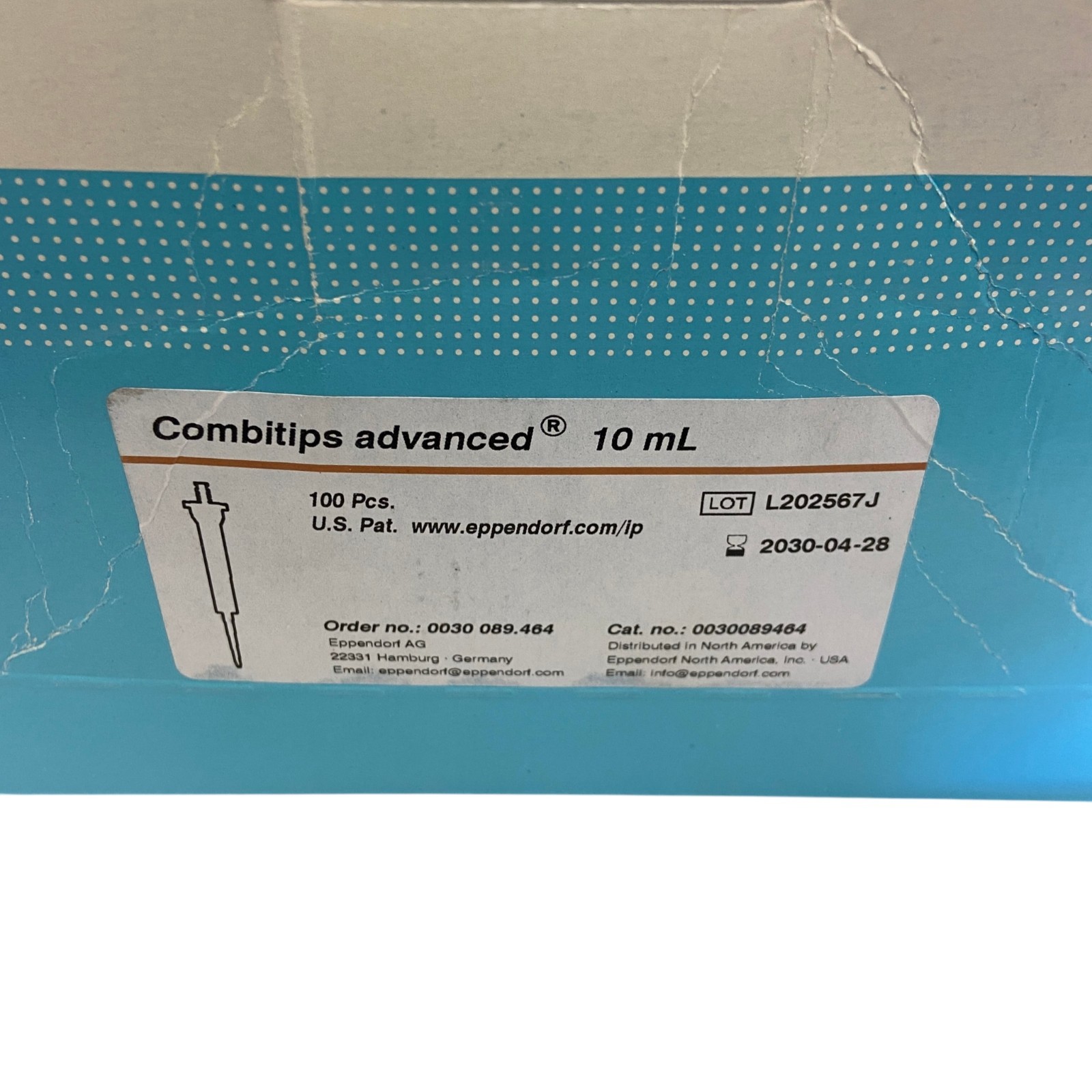 Eppendorf 0030089464 Combitips Advanced 10mL Graduated Plastic Pipet Tips 90 Pcs