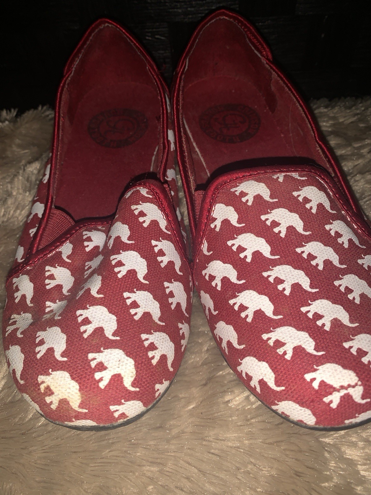 Crimson Houndstooth Flats Small 3m