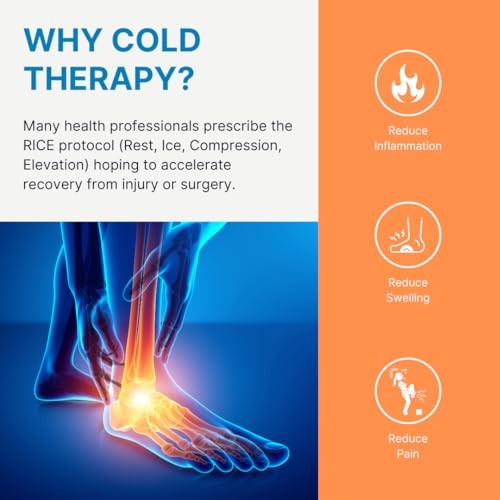NatraCure Replacement Gel Packs for Cold Therapy Socks - 4-Piece Set, Reusable