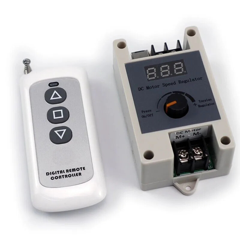 433M Wireless Remote Control DC Motor Speed Regulator 12V24V PWM Stepless Speed