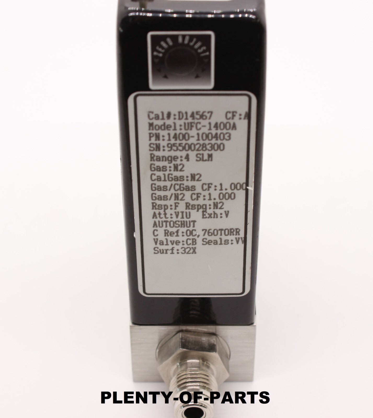 Unit Instruments Mass Flow Controllers 1400A Series N2 500psi Max 4SLM