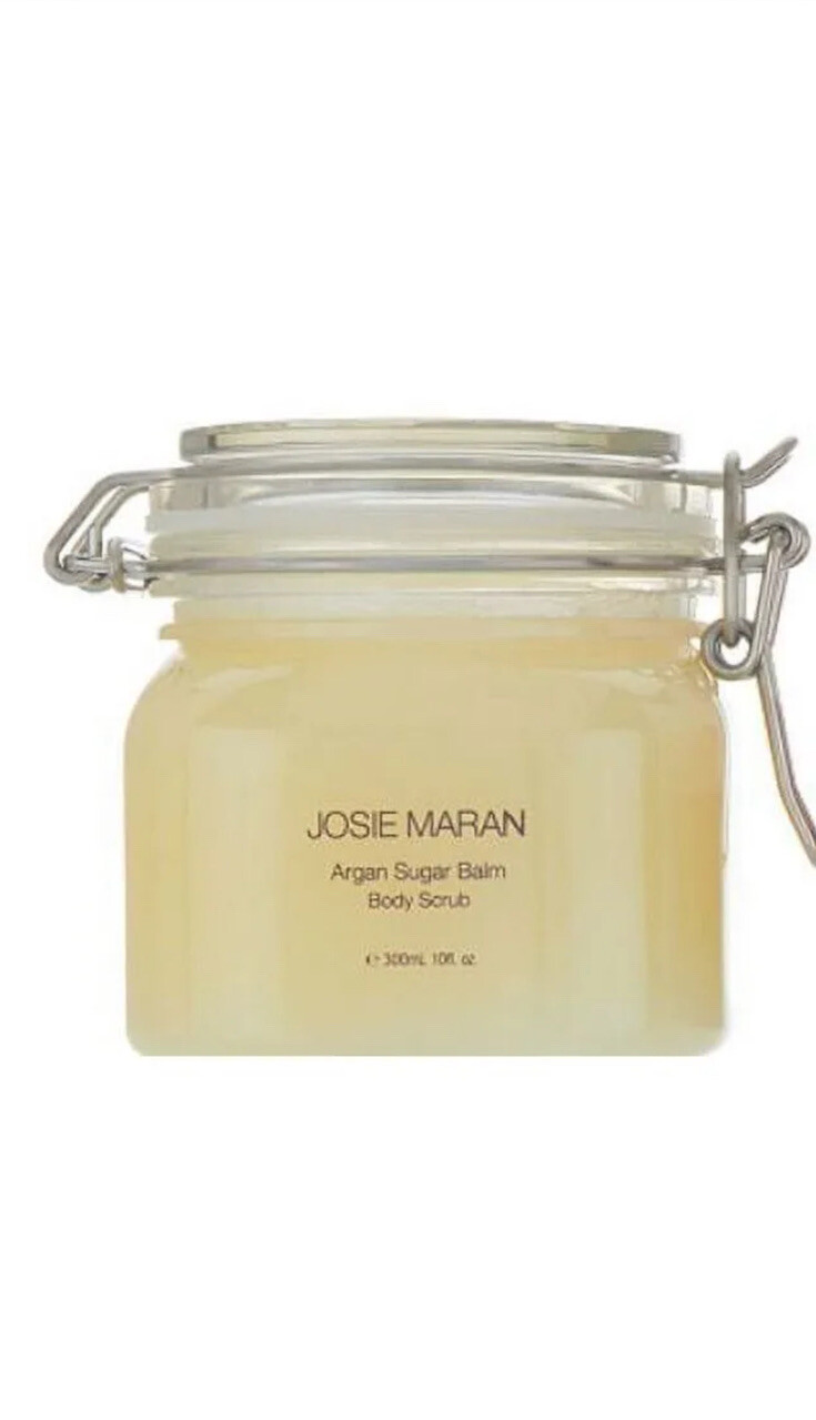 Josie Maran Argan Sugar Balm Body Scrub Sweet Mint  10 oz Free Shipping