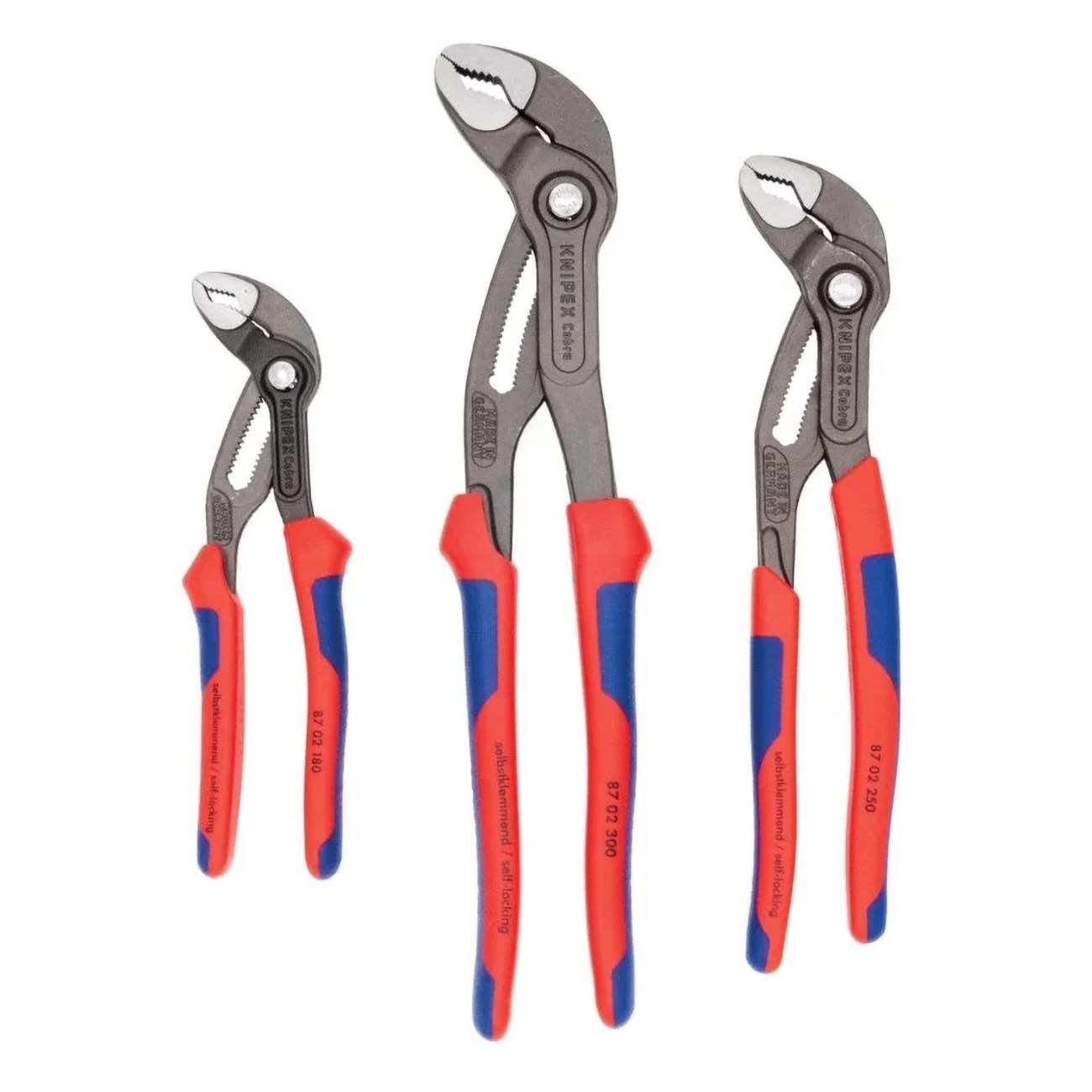 Knipex Cobra Water Pump Pliers Set 9K008005US 3 Piece