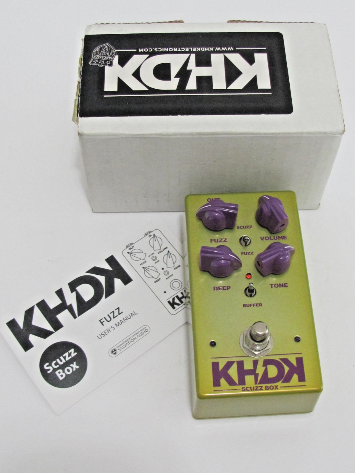 KHDK Electronics Scuzz Box Guitar foot pedal new