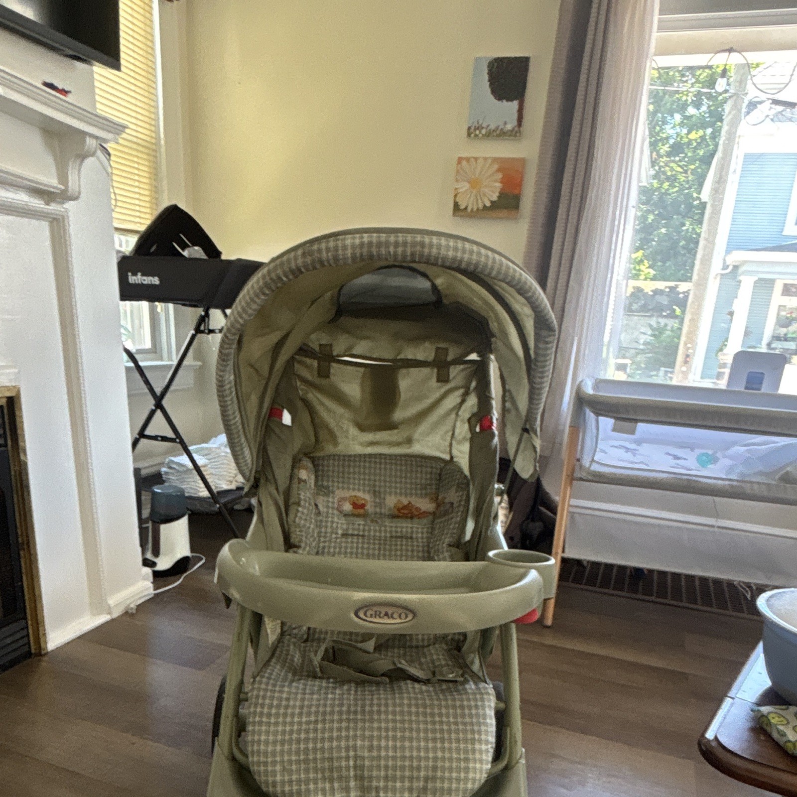Graco Single Baby Stroller Gray y2k Winnie the Pooh