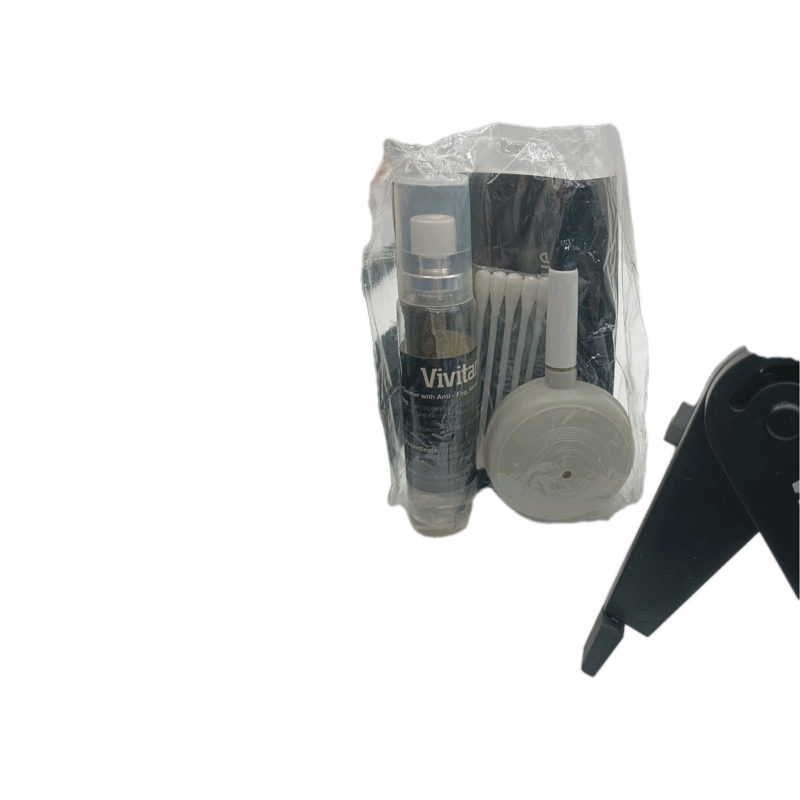 Vivitar Padded Camera Bag 6x6x4 Case with Shoulder Strap & Cleaning Kit