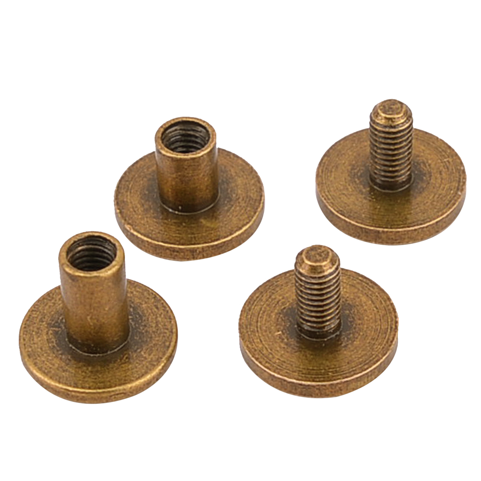4pcs Brass Screw Chicago Screws For DIY Kydex Leather Gun Holsters/Clips