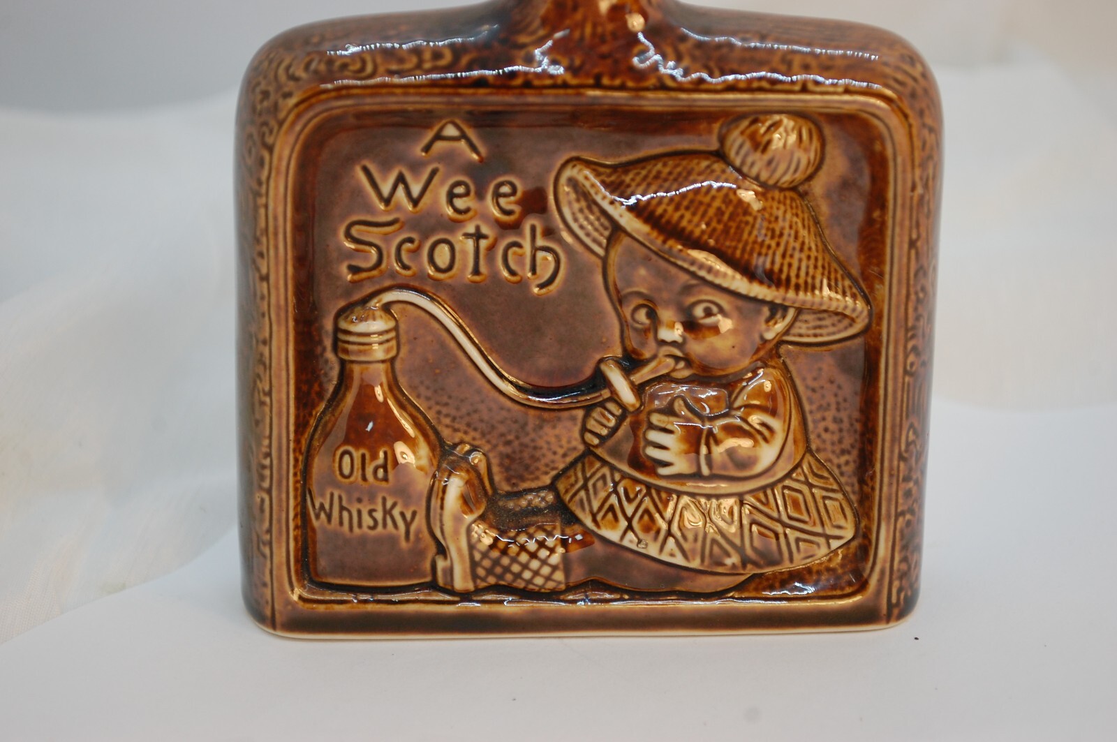 ANTIQUE WEE SCOTCH OLD WHISKY FLASK GERMANY IRIC PROD