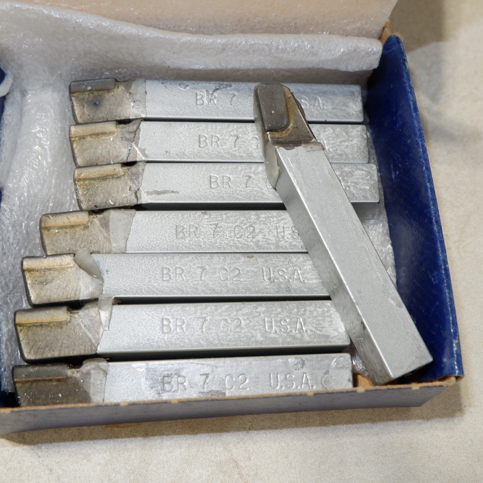 Carbide Tool Bit, 7/16 sq, BR7, Grade C2 - ACT - Box of 8 - FreeShip