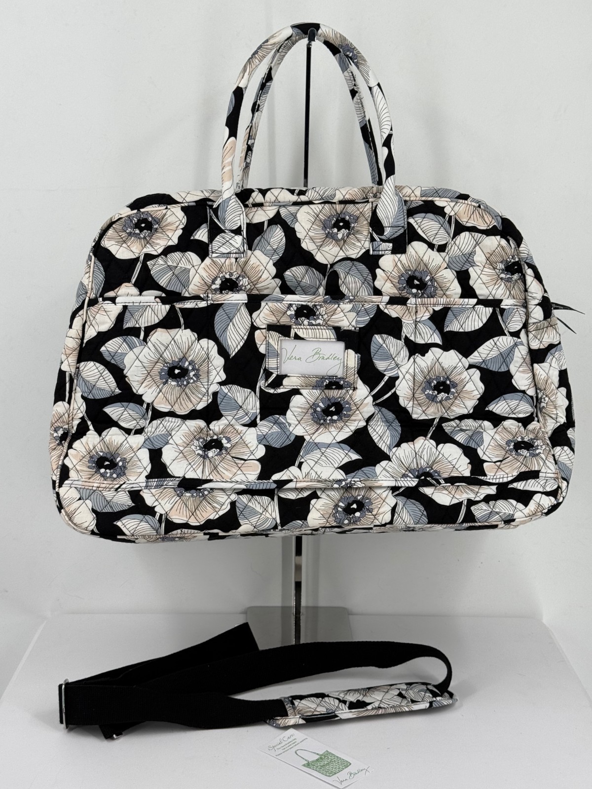 NWT Vera Bradley Camellia Floral Grand Traveler Luggage Bag Women's Tote