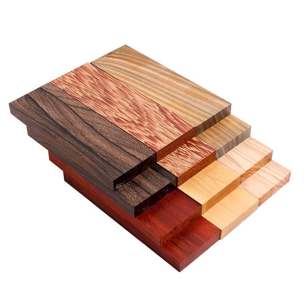 Bookmatched Boxwood Knife Handle Scales - DIY Craft Wood - 3/8x1 9/16 x 4 3/4 in