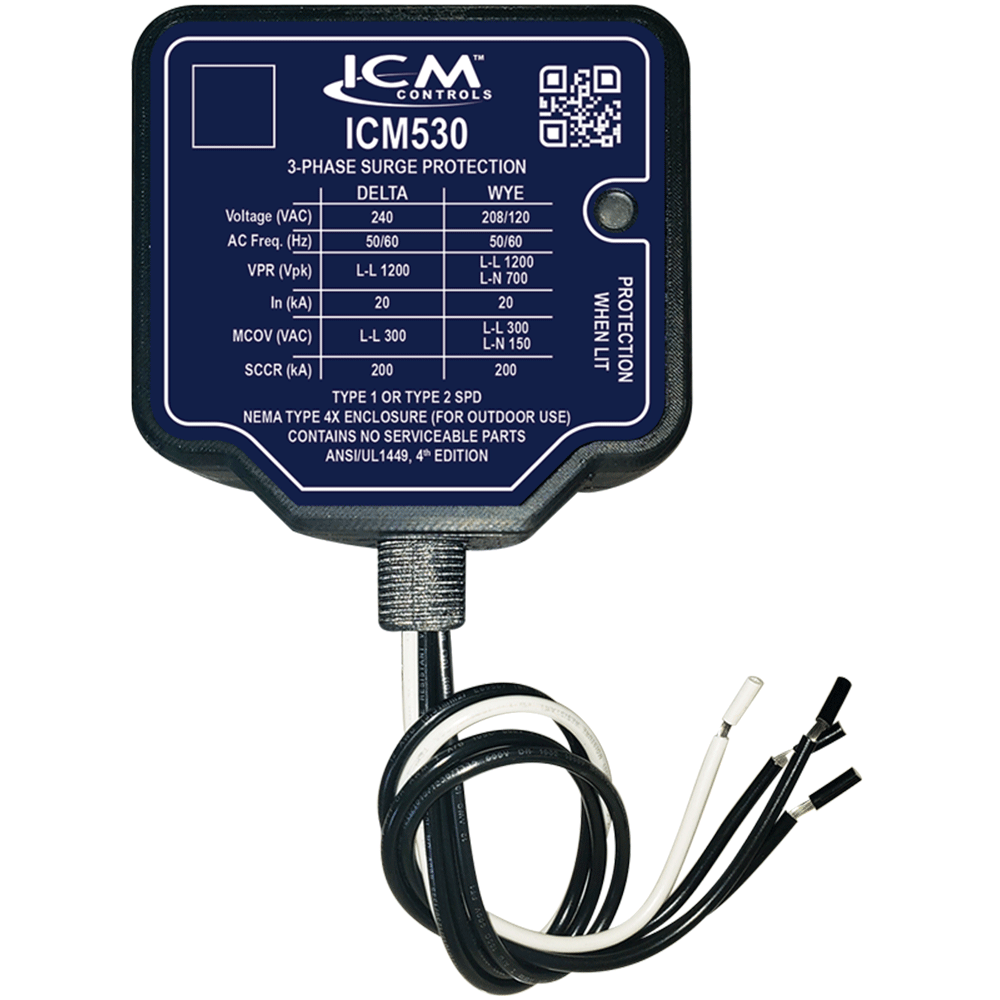 ICM Controls ICM530 3-Phase Surge Protective Device for 240VAC