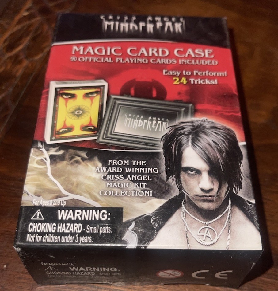 New CRISS ANGEL Magic Card Case Official Playing Cards Perform 24 Magic Tricks