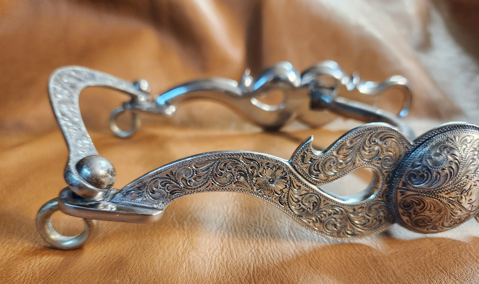 Western Sterling Silver Low Port Curb Bit