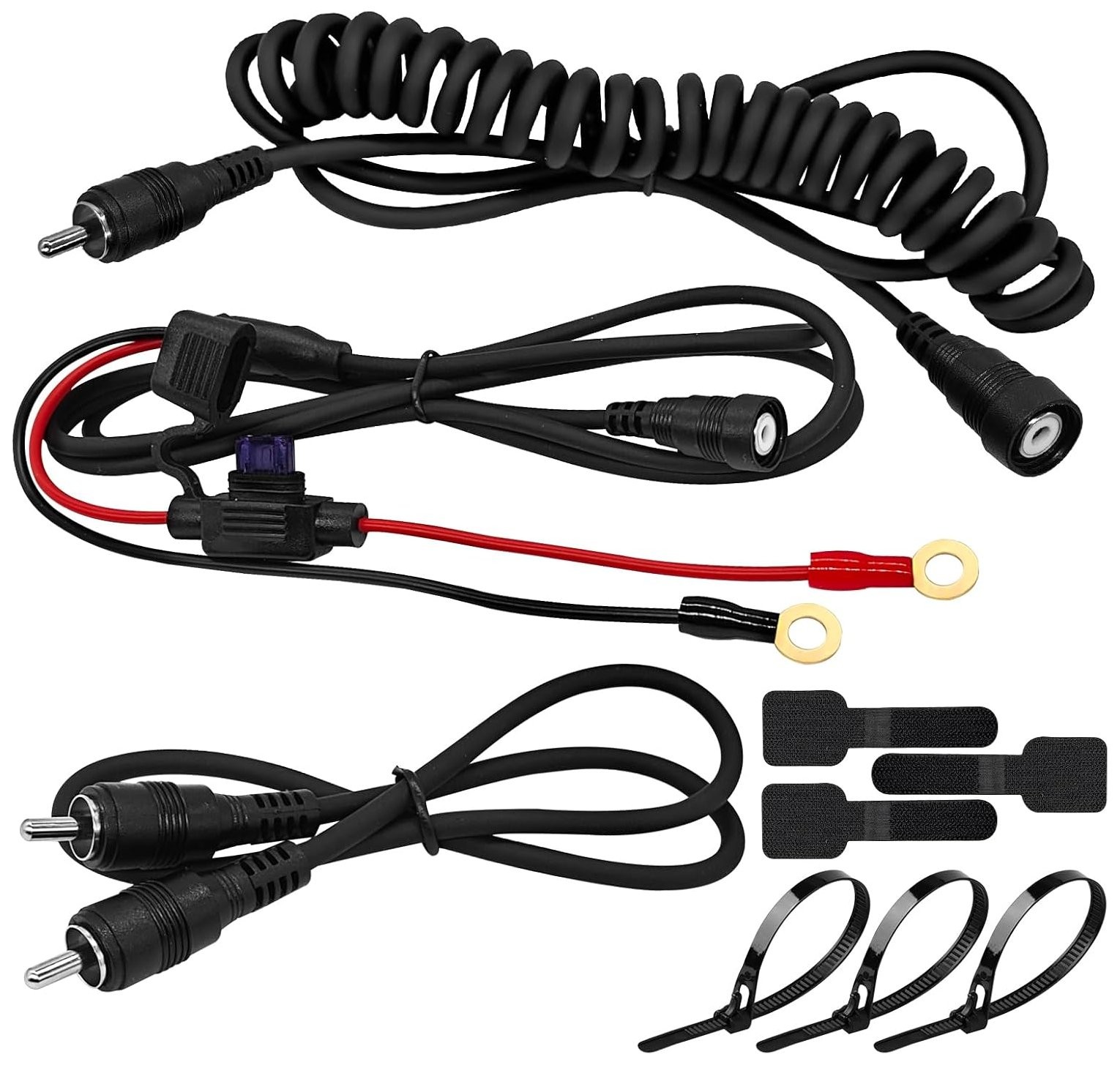 Snowmobile Helmet Heated Shield Cord, RCA Plug Heated Cord for Heated Most Elect
