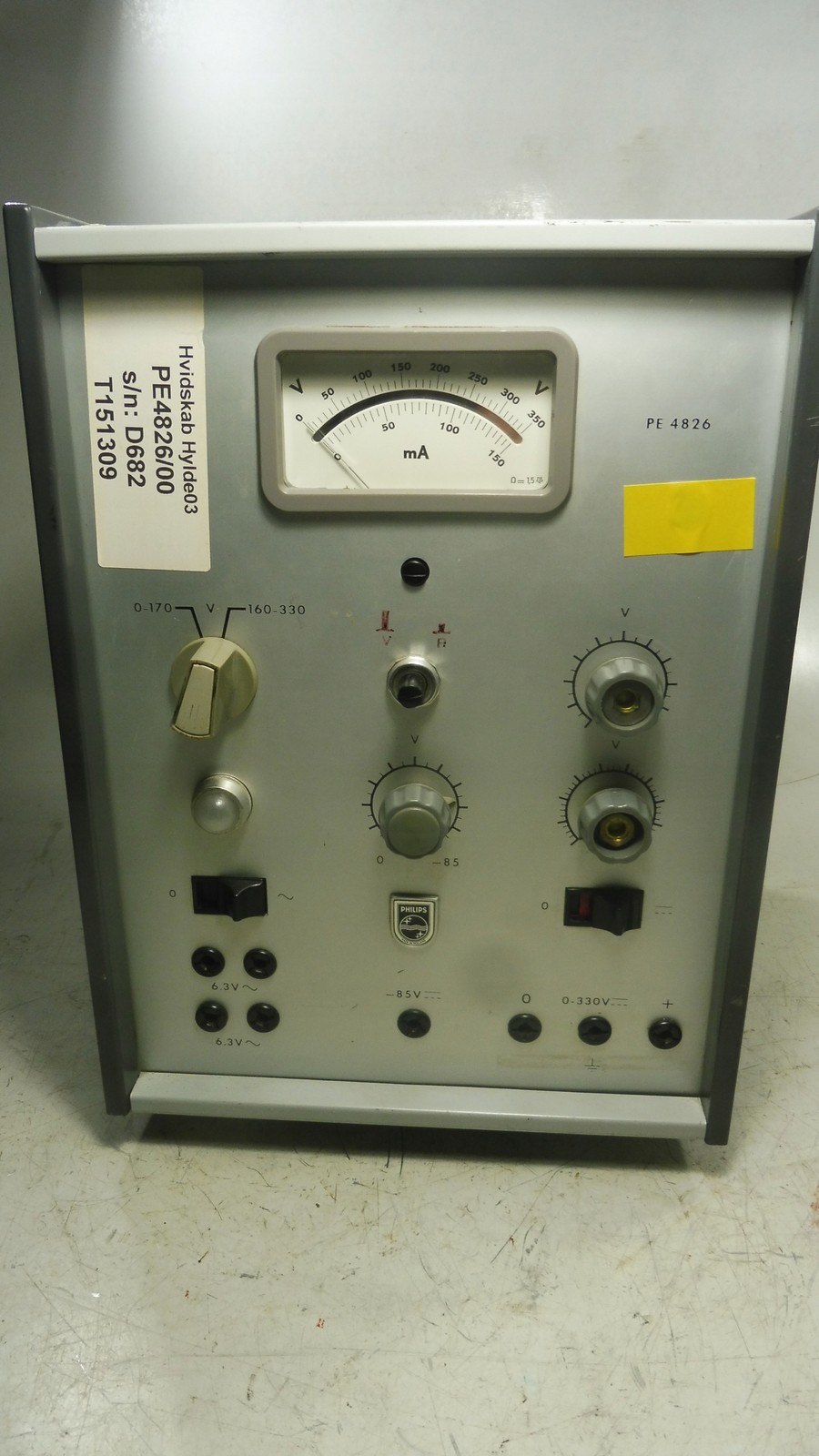 Miliammeter Voltomer Power Supply Philips PE4826/00 Used