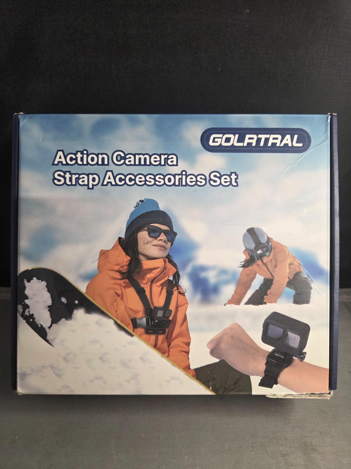 GOLRTRAL Action Camera Strap Accessory 3 In 1 Set Head Chest Wrist GoPro Series