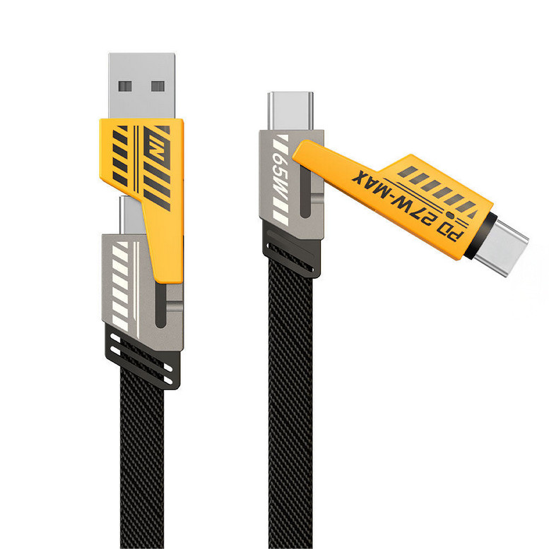 4 in 1 Multi Charger Cable Fast Charging Cable for iPhone Android Samsung Galaxy