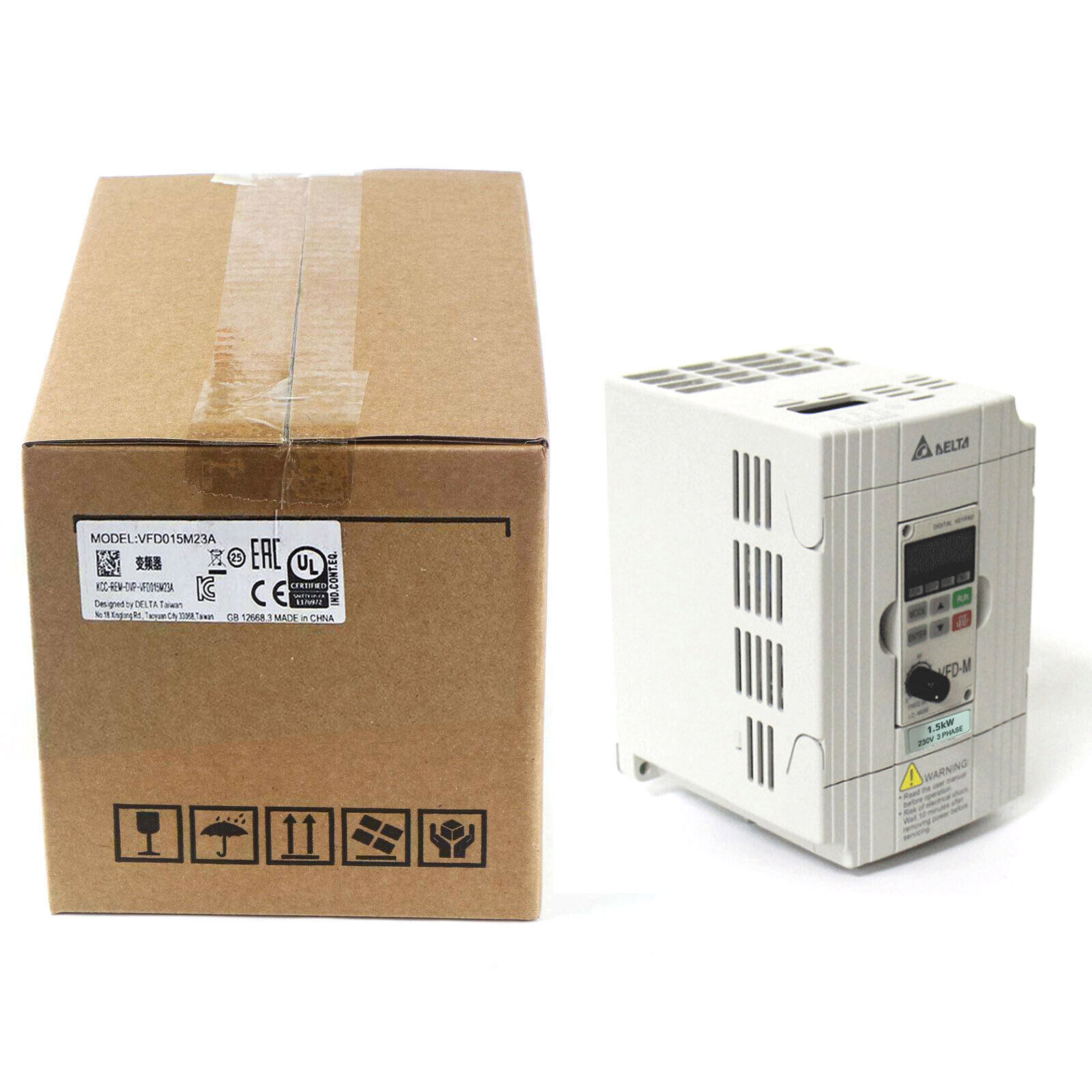 For DELTA VFD015M23A Inverter VFD015M23A New