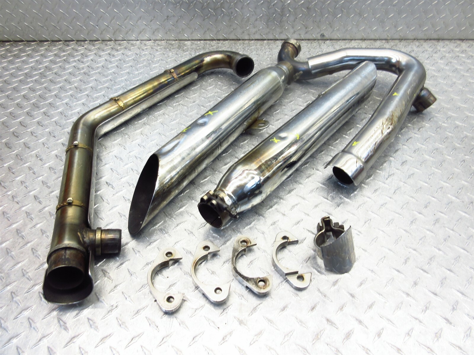 1999 Victory V92 Kingpin Header Manifold Exhaust Head Pipe Muffler Left Right