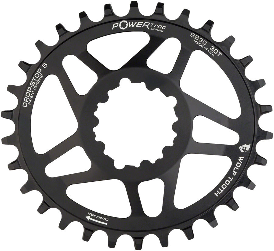 Wolf Tooth Elliptical Direct Mount Chainring - 30t, SRAM Direct Mount,