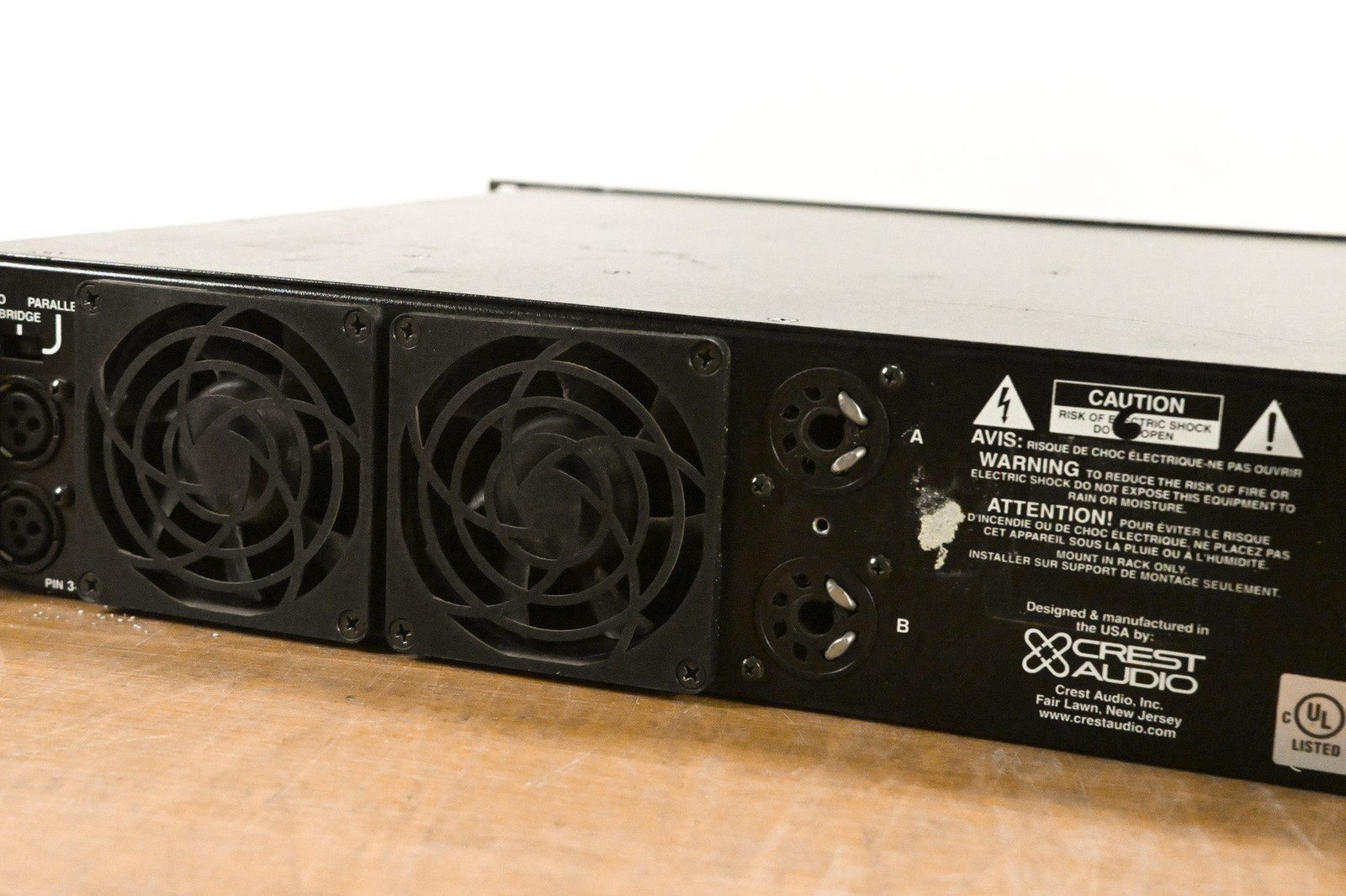 Crest Audio 7001 2-Channel Power Amplifier CG011TB
